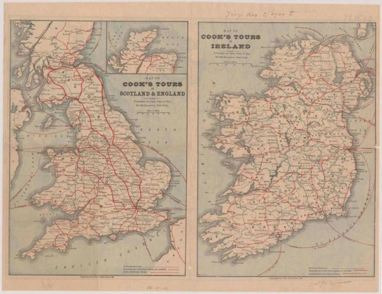 Map- Cook's Tours