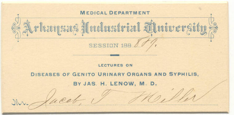 Admission Card for Medical Lecture