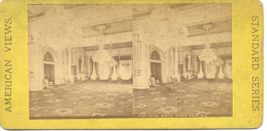 Stereoview of the East Room of the White House