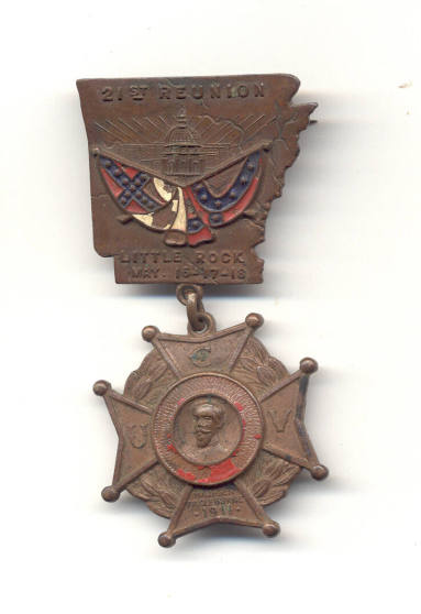 1911 U.C.V. Reunion Delegate Badge