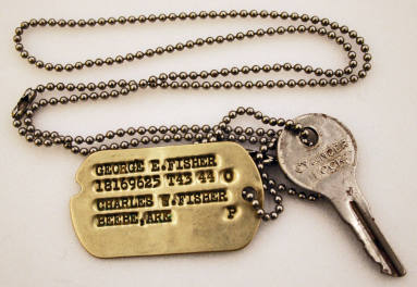 Necklace, Dog Tag and Key - George Fisher Collection