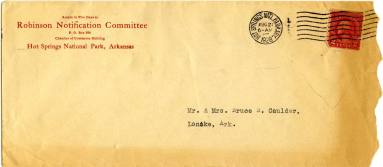 Envelope, Joe T. Robinson