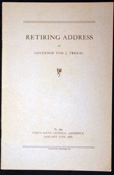 Address, Retiring - Governor Terral