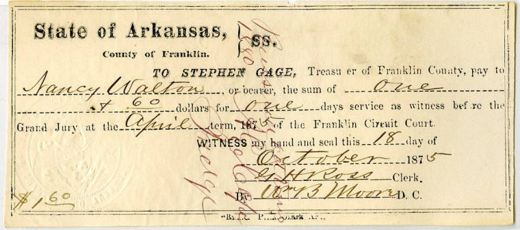 Scrip, Arkansas - $1.60 note