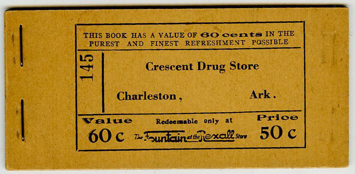 Scrip, Arkansas - 60 cent coupon book