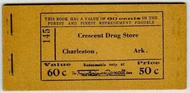 Scrip, Arkansas - 60 cent coupon book