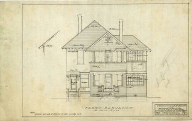 Drawings, Thompson Architectural - Bettie Alexander House, Little Rock