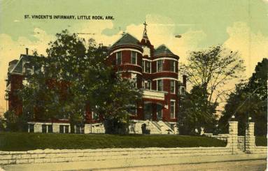 Postcard, St. Vincent's Infirmary