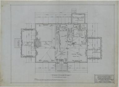 Drawing, Thompson Architectural - D.F.S. Galloway, Little Rock