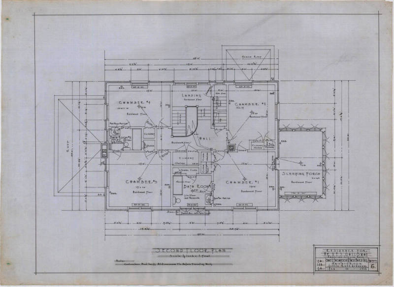 Drawing, Thompson Architectural - D.F.S. Galloway, Little Rock