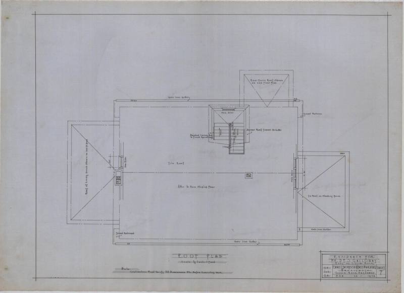 Drawing, Thompson Architectural - D.F.S. Galloway, Little Rock