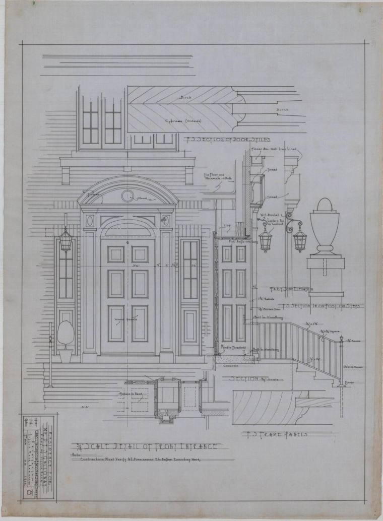 Drawing, Thompson Architectural - D.F.S. Galloway, Little Rock