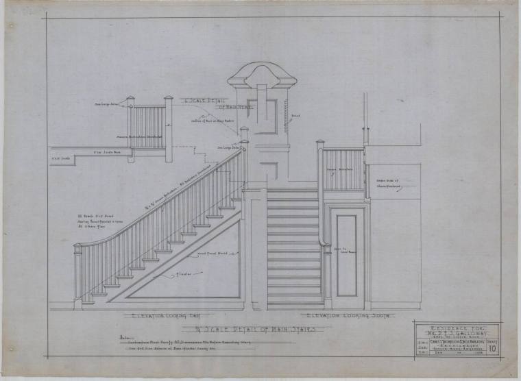 Drawing, Thompson Architectural - D.F.S. Galloway, Little Rock