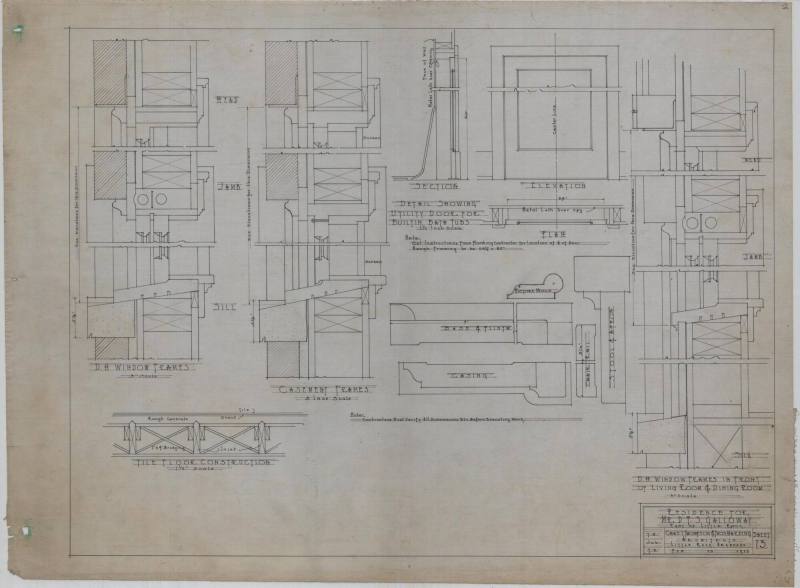 Drawing, Thompson Architectural - D.F.S. Galloway, Little Rock