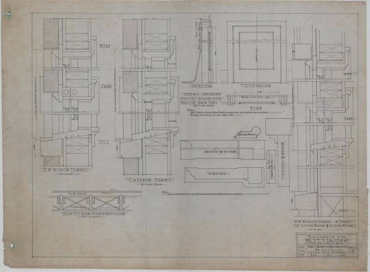 Drawing, Thompson Architectural - D.F.S. Galloway, Little Rock