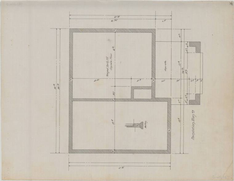 Drawing, Thompson Architectural - Gus Blass stables, Little Rock