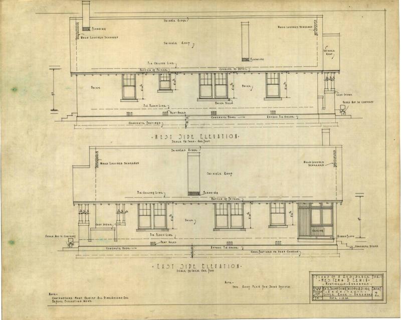 Drawing, Thompson Architectural - Irma B. Erwin, Monticello