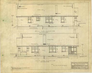 Drawing, Thompson Architectural - Irma B. Erwin, Monticello