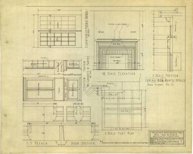 Drawing, Thompson Architectural - Irma B. Erwin, Monticello