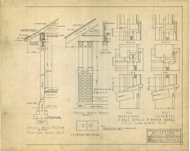 Drawing, Thompson Architectural - Irma B. Erwin, Monticello