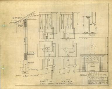 Drawing, Thompson Architectural - Irma B. Erwin, Monticello