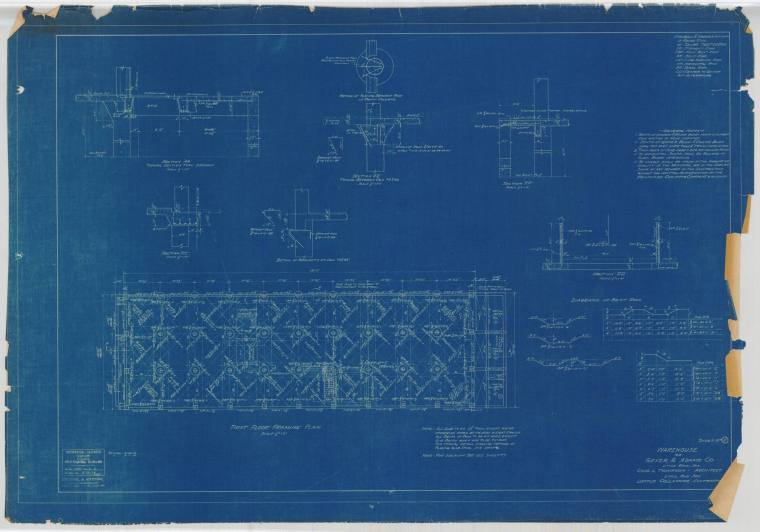 Drawing, Thompson Architectural - Geyer & Adams, Little Rock