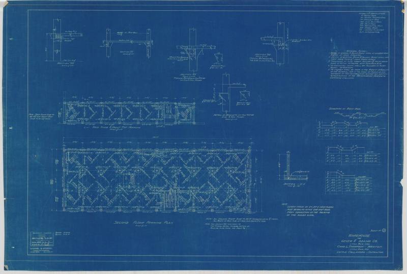 Drawing, Thompson Architectural - Geyer & Adams, Little Rock