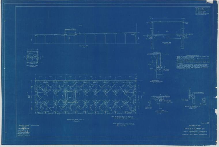 Drawing, Thompson Architectural - Geyer & Adams, Little Rock