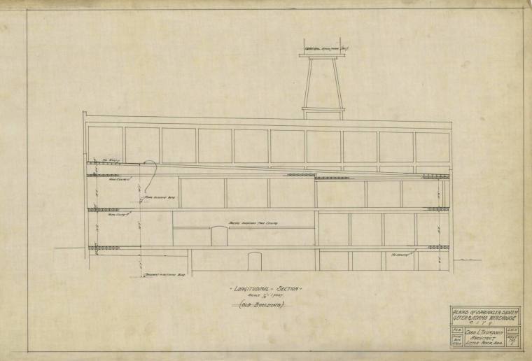 Drawing, Thompson Architectural - Geyer & Adams, Little Rock