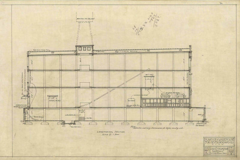 Drawing, Thompson Architectural - Geyer & Adams, Little Rock