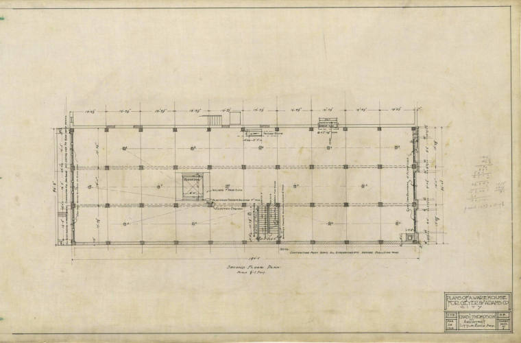 Drawing, Thompson Architectural - Geyer & Adams, Little Rock