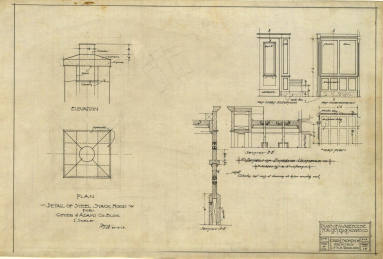 Drawing, Thompson Architectural - Geyer & Adams, Little Rock