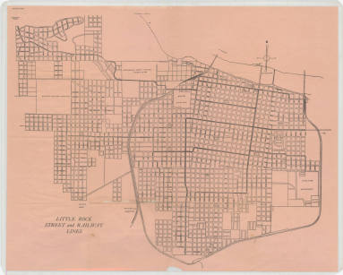 Map, Street and Railway - Little Rock Reunion