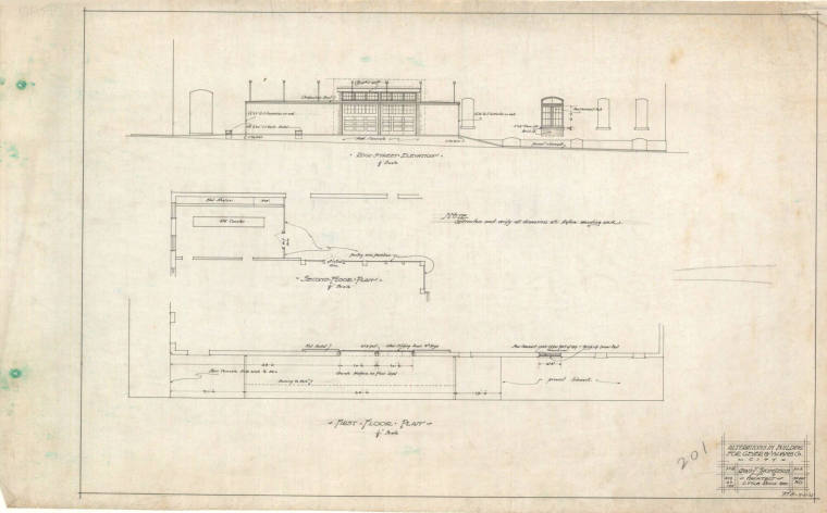 Drawing, Thompson Architectural - Geyer & Adams, Little Rock