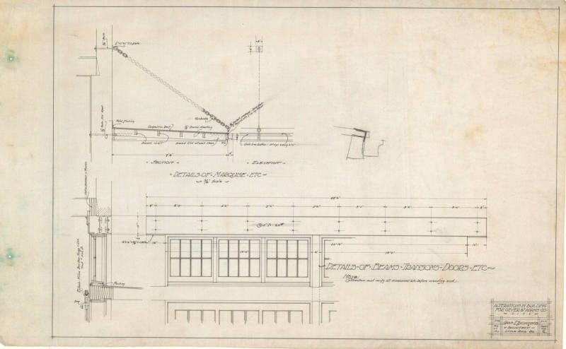 Drawing, Thompson Architectural - Geyer & Adams, Little Rock