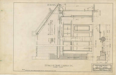 Drawing, Thompson Architectural - Thane Auto Bldg., Dermott