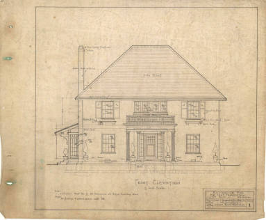 Drawing, Thompson Architectural - Charles Frauenthal, Little Rock