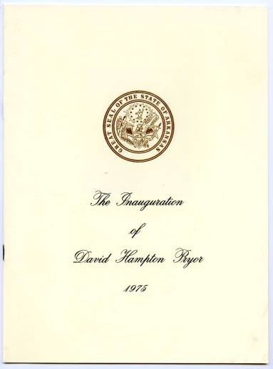 Address, Inaugural - Governor David Pryor