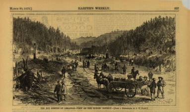 Print, Wood Engraved - "The Hot Springs of Arkansas"