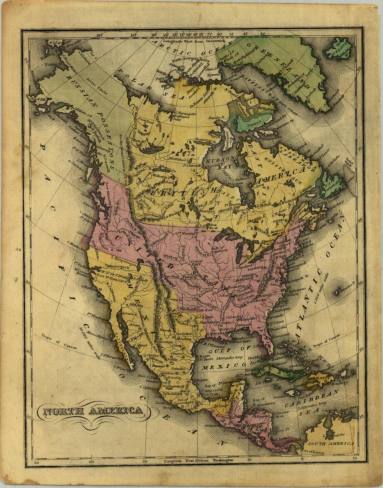 Map, North America
