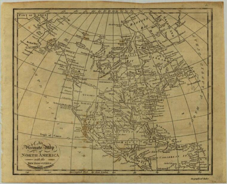 Map, North America