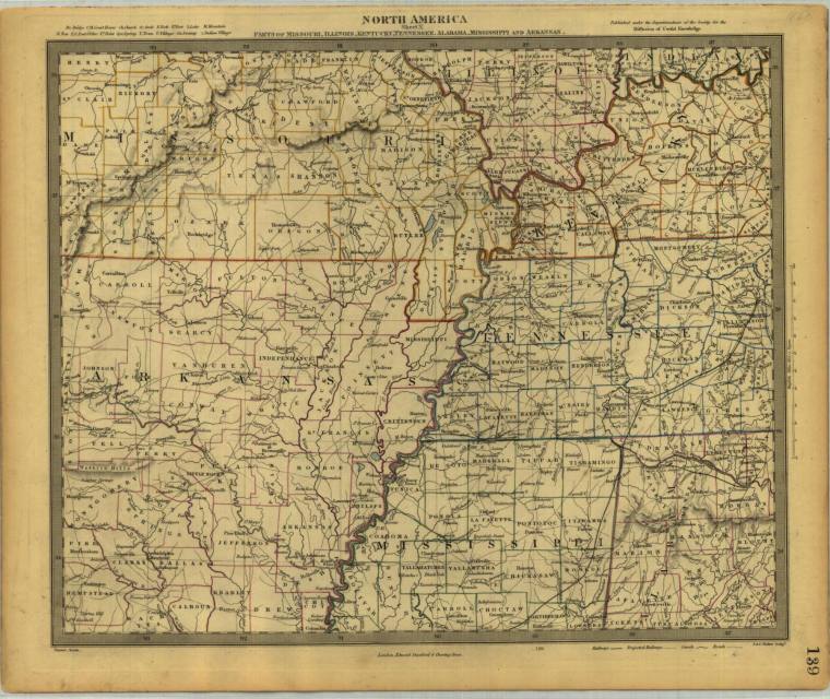 Map, Southern States