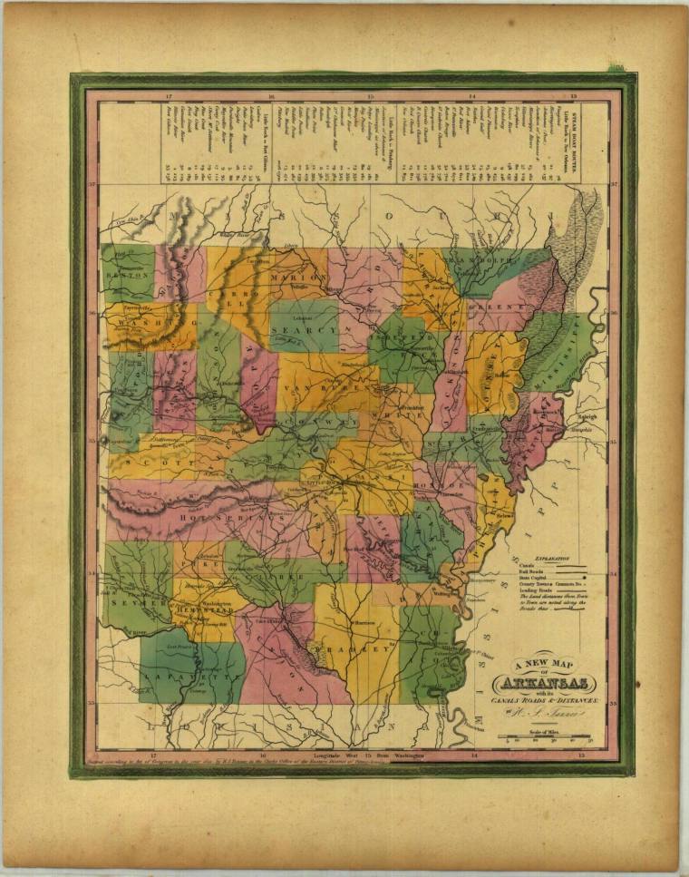 Map, Arkansas