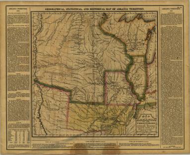 Map, Arkansas Territory