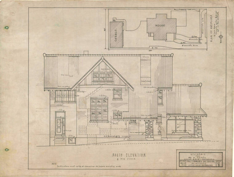 Drawing, Thompson Architectural - A. Froug, Little Rock