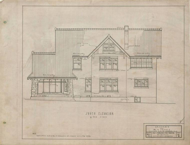 Drawing, Thompson Architectural - A. Froug, Little Rock
