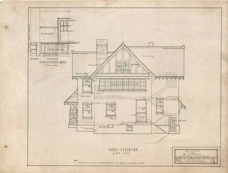 Drawing, Thompson Architectural - A. Froug, Little Rock