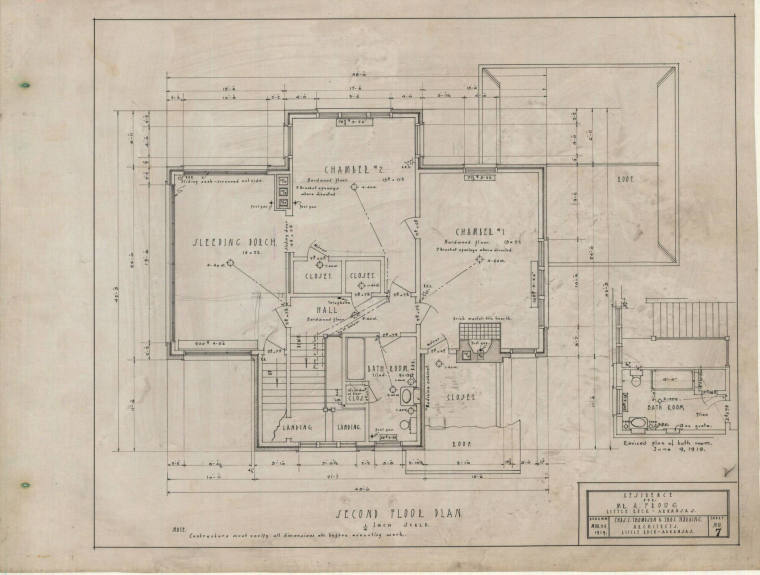 Drawing, Thompson Architectural - A. Froug, Little Rock