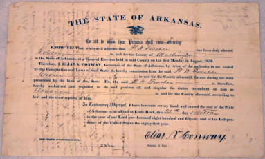 Certificate, Coroner, Governor Elias Conway