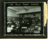 Glass negative of Little Rock Night School